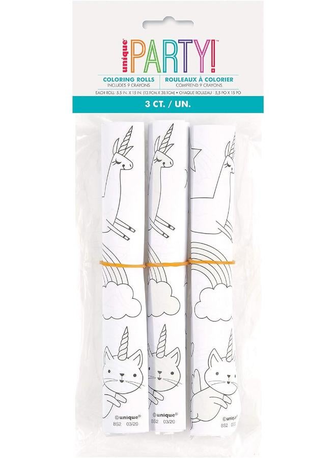 Unique 3 Unicorn Coloring Sets - Image 2