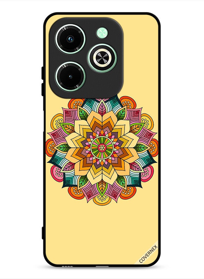 Covernex Infinix Hot 40i 4G Protective Case Cover Round Mandala Pattern - Image 1