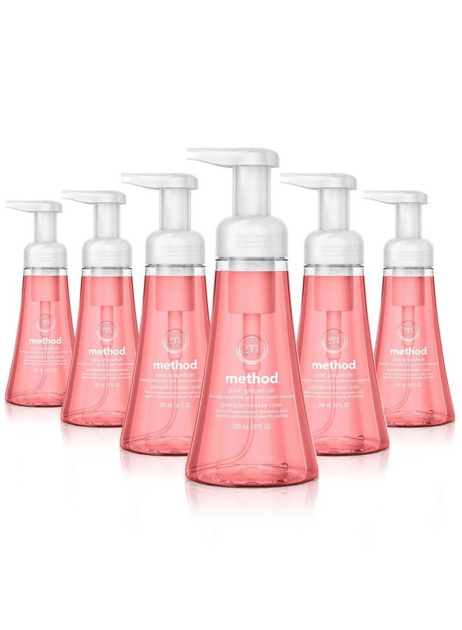 Method صابون يد رغوي جريب فروت وردي 10 أونصة سائلة تركيبة قابلة للتحلل (عبوة من 6) - Image 1
