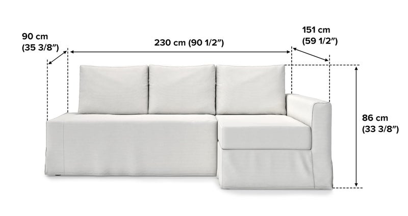 TLYESD Easy Fit Friheten Couch Cover Replacement for IKEA Friheten Cover,Friheten Sleeper Sofa Cover,Friheten Sofa Cover Only!(Navy Blue, Right Chaise) - Image 5