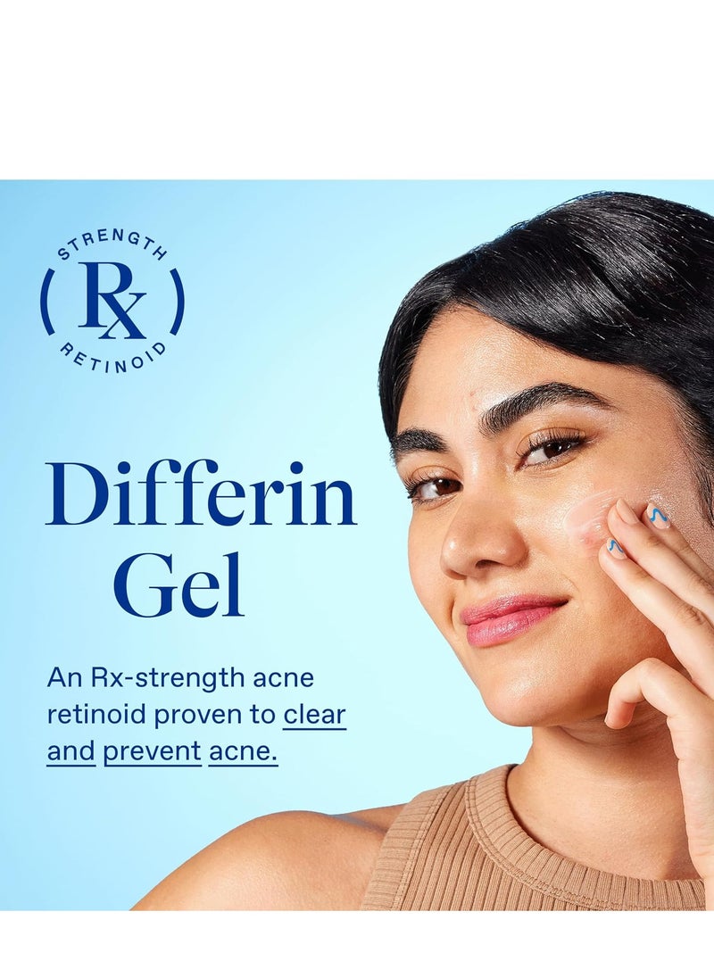 differin Differin Acne Treatment Gel, 30 Day Supply, Retinoid Treatment for Face with 0.1% Adapalene, Gentle Skin Care for Acne Prone Sensitive Skin, 15g Tube  - Image 2