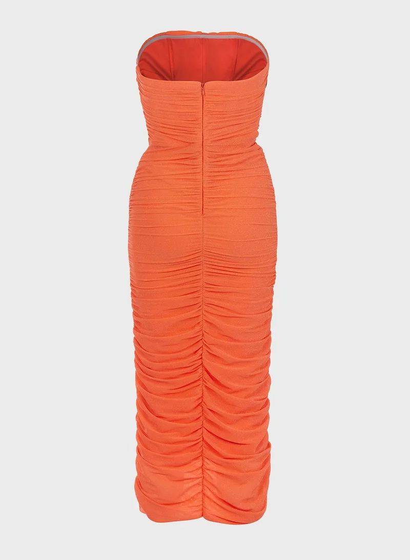 نوكتورن Bardot Ruched Detail Dress