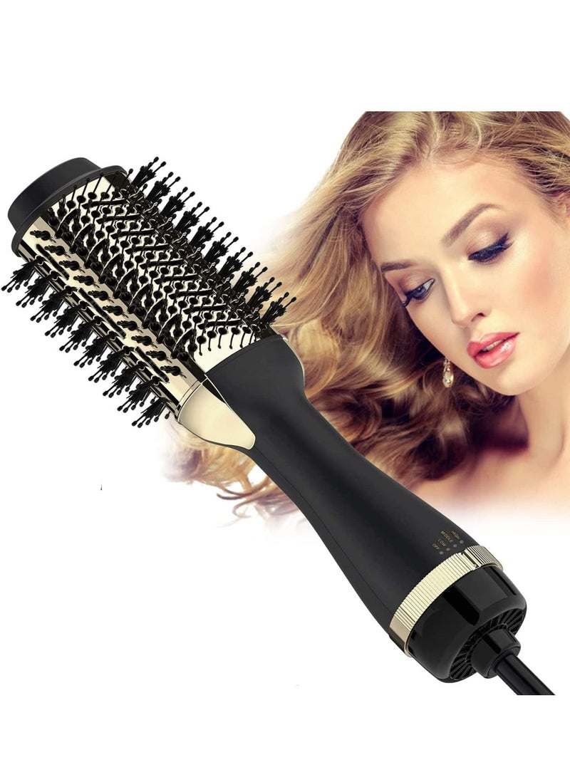 Hair Dryer Brush, Darkecho Hot Air Brush, 4IN1 One Step Hair Dryer and Volumizer AU Plug Hair Hot Dryer SAA Certified (Gold) - Image 1