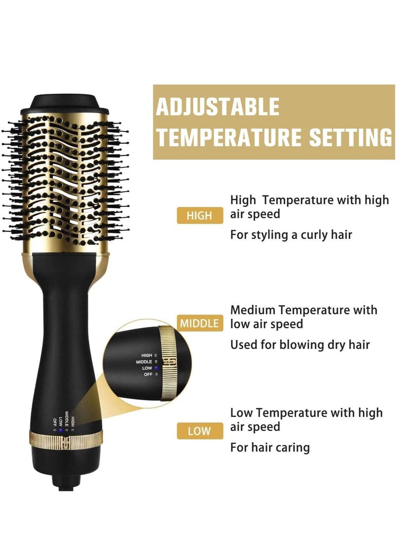 Hair Dryer Brush, Darkecho Hot Air Brush, 4IN1 One Step Hair Dryer and Volumizer AU Plug Hair Hot Dryer SAA Certified (Gold) - Image 5