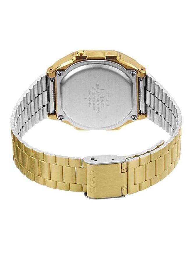CASIO Men Water Resistant Stainless Steel Digital Watch A168WG-9 - 36 mm - Gold - Image 2
