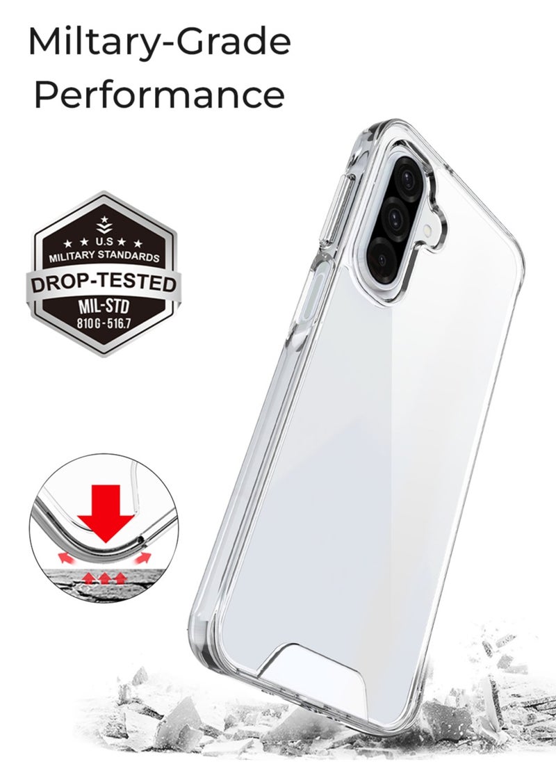 glassology Bundle for Samsung Galaxy A26 Clear Case + Screen Protector 360° Protection, Shatterproof, Anti-Yellowing, Premium Tempered Glass, High Clarity  - Image 2
