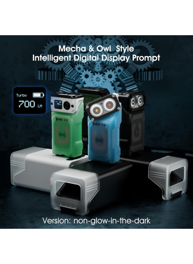 WUBEN X3 Mini Rechargeable Flashlight with Charging Base 180 Degree EDC Keychain Flashlight Twist Ip65 Waterproof Magnet Pocket Flashlight 10 Mode Type-C Lanyard for Camping, Outdoor,Inspection, - Image 3