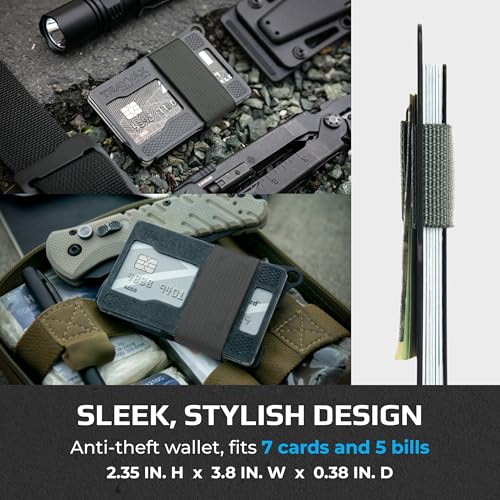 Trayvax Armored Summit Wallet, RFID Front Pocket Metal Credit Card Holder with Money Clip, Slim Minimalist Wallet for Men and Women, Stone Grey - Image 5
