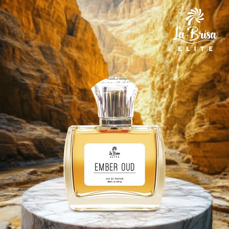 LABRISA La Brisa Elite Black Rose Ember Oud Long Lasting Unisex Perfume Combo Pack Rose Amber Vanilla Musk Notes Ideal For Everyday Use Eau De Parfum 50ml x 2pcs  - Image 5