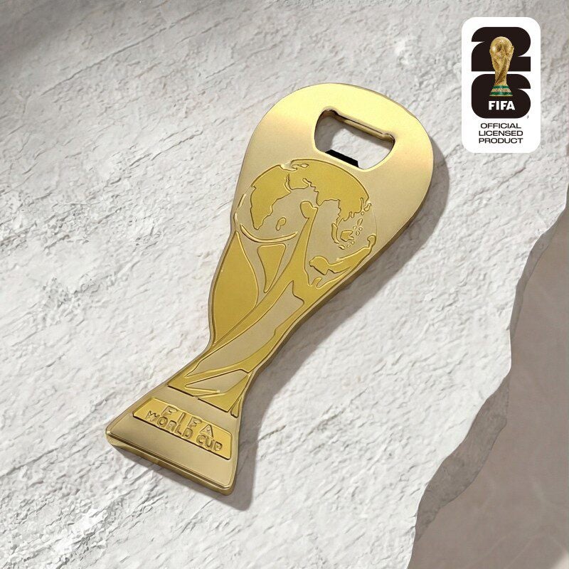 FIFA 2026 World Cup Official 2.5D Gold Trophy Bottle Opener & Fridge Magnet - Image 2
