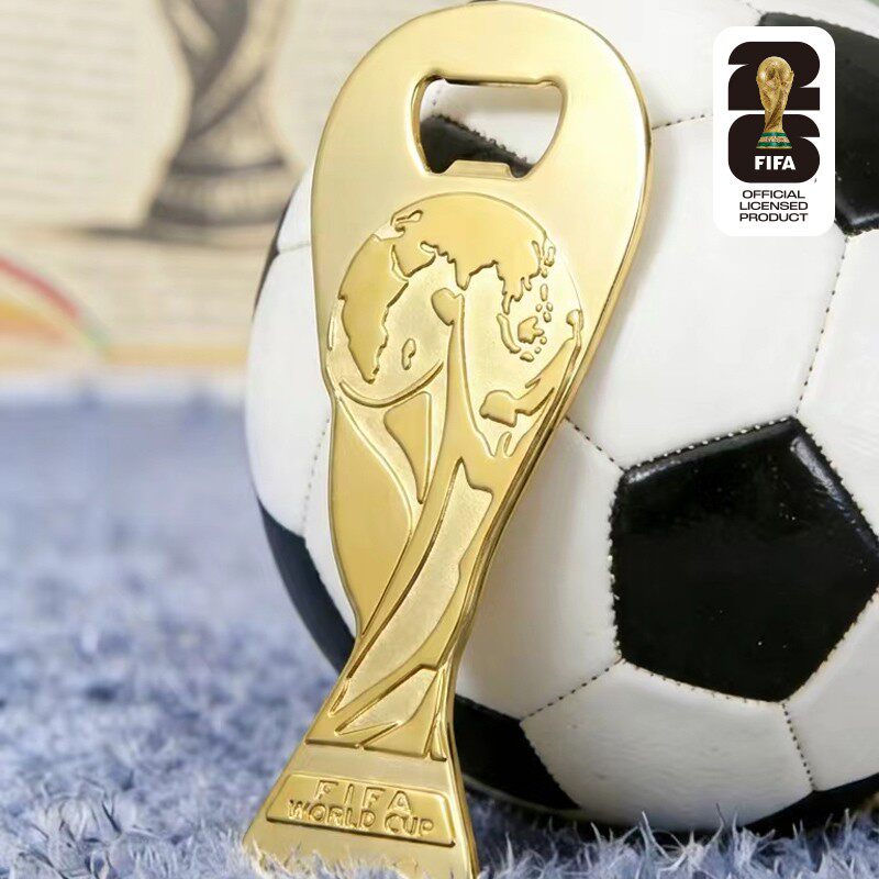 FIFA 2026 World Cup Official 2.5D Gold Trophy Bottle Opener & Fridge Magnet - Image 3