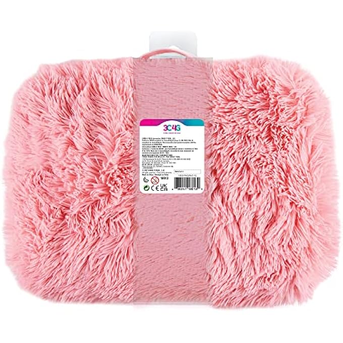 3C4G MAKE IT REAL PINK & GOLD DELUXE FUR LAP DESK - Image 2