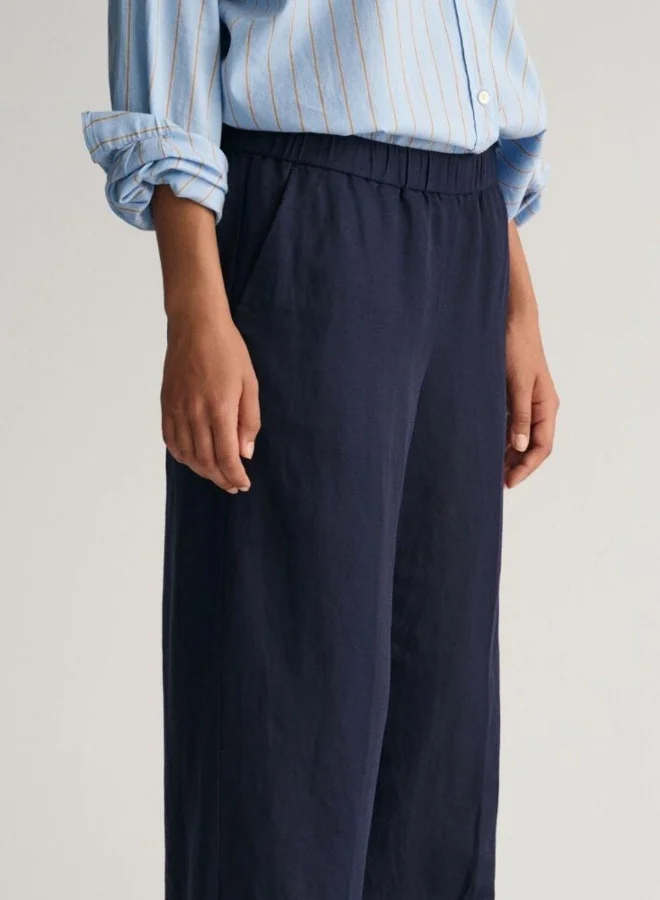 GANT Gant Relaxed Fit Linen Blend Pull-On Pants