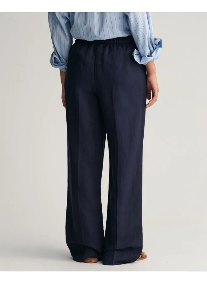 غانت Gant Relaxed Fit Linen Blend Pull-On Pants