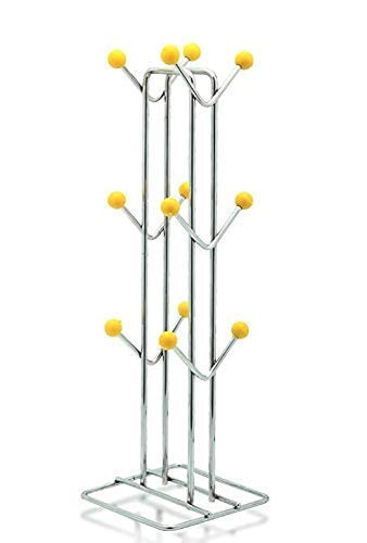 12FOR COLLECTION 12FOR COLLECTION Chakla Belan and Tawa Stand for Kitchen 100 RustFree Stainless Steel Rolling Pin Board Holder Wall Mount Stand 4 in1 Holder with Traditional Cup Holder - Image 2