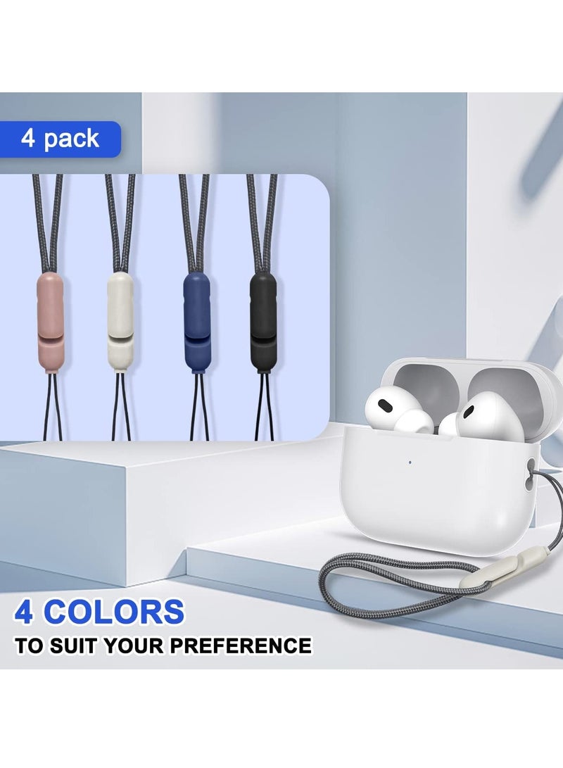 KASTWAVE Lanyard Compatible with AirPods Pro 2, 2023 New Wireless Bluetooth Headphones Anti-Lost Lanyard Earbuds Cover Braided Rope (4 Pcs Set) - Image 2