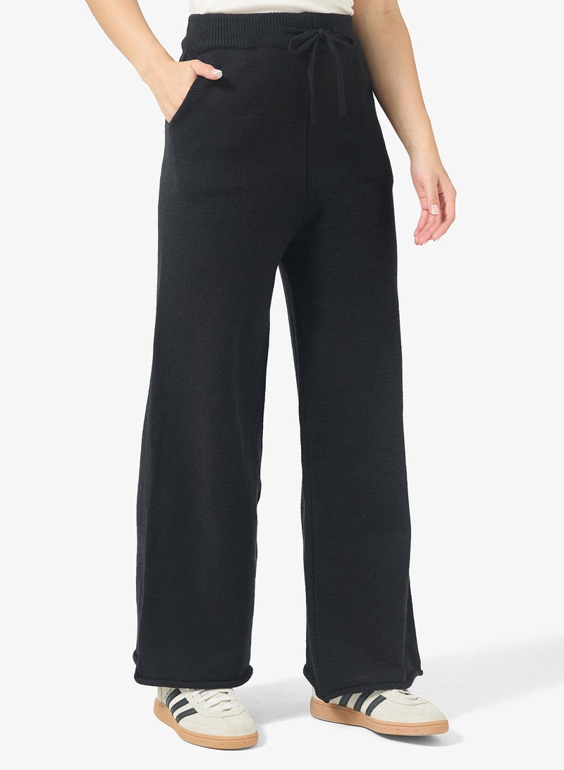 Ginger Basics Polo Kneck Fine Knit Top & Pant Coord Set - Image 4