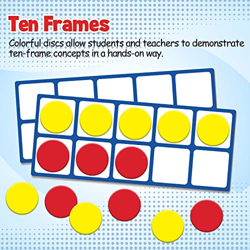 Aizweb Take Home Versatile Math Manipulatives Kit for Kids Grade K-3,With Ten-Frames,Base Ten Blocks,Math Counters,Number Line,120 Number Chart,Pattern Blocks,Homeschool Supplies (Develops Early Math Skills) - Image 2