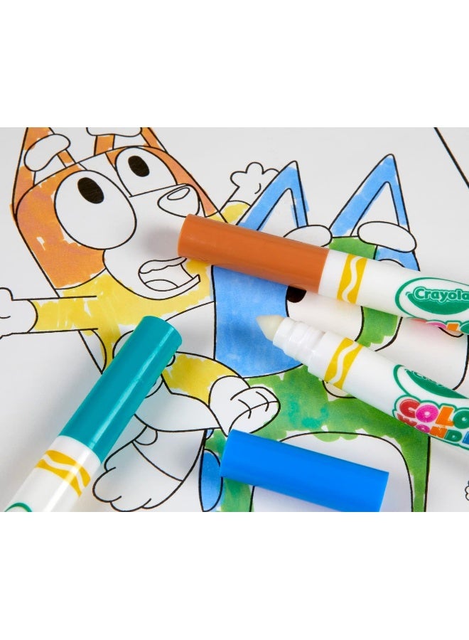 Crayola CRAYOLA Color Wonder - Bluey Colouring Mess-Free Book (Includes 18 Colouring Pages & 5 Magic Color Wonder Markers)  - Image 2