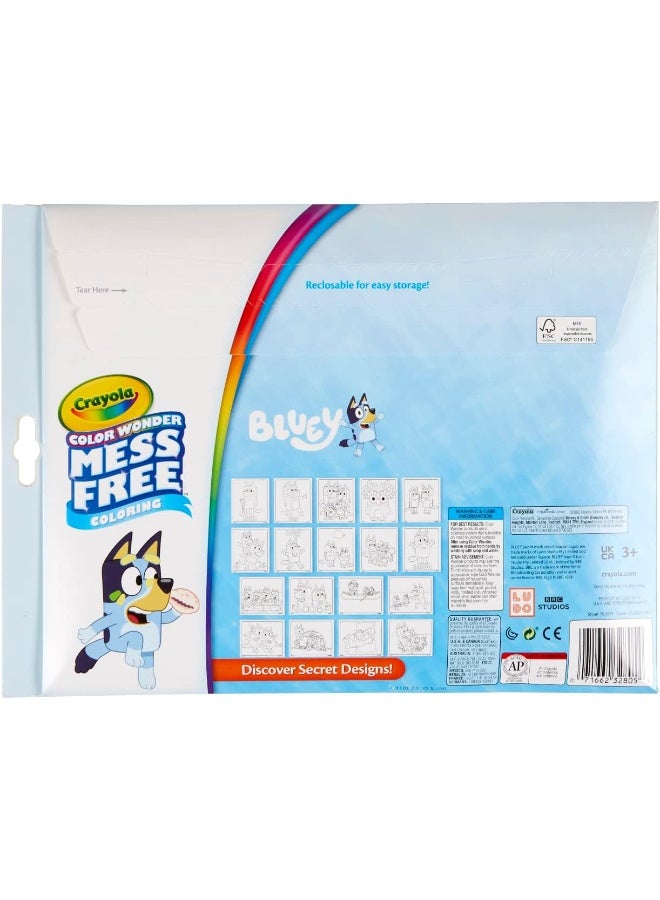 Crayola CRAYOLA Color Wonder - Bluey Colouring Mess-Free Book (Includes 18 Colouring Pages & 5 Magic Color Wonder Markers)  - Image 4