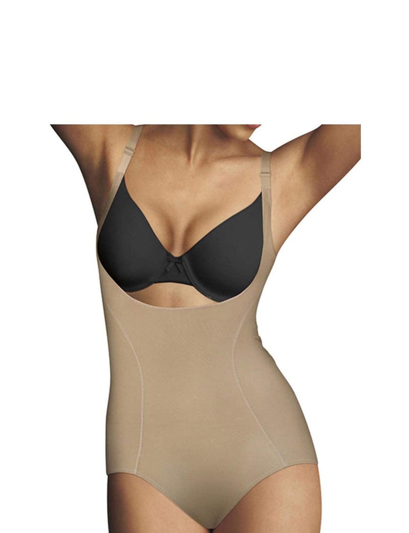 Maidenform womens Ultimate Slimmer Your Own Bra Briefer Fl2656 shapewear bodysuits, Body Beige, 2X-Large US - Image 2
