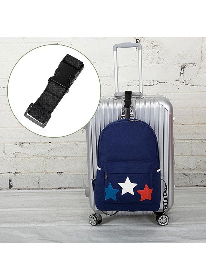 iCONY 2 Luggage Strap (2" X6.5FEET Color) + 1 ADD ON BAGAGGE Belt(1"X20" Black) with Quick Release Buckle Adjustable, Premium Accessory for Travel Bag Closure Bright Colors (3PACK, Gold) - Image 3