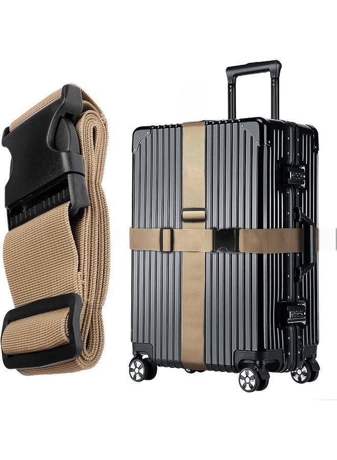 iCONY 2 Luggage Strap (2" X6.5FEET Color) + 1 ADD ON BAGAGGE Belt(1"X20" Black) with Quick Release Buckle Adjustable, Premium Accessory for Travel Bag Closure Bright Colors (3PACK, Gold) - Image 5