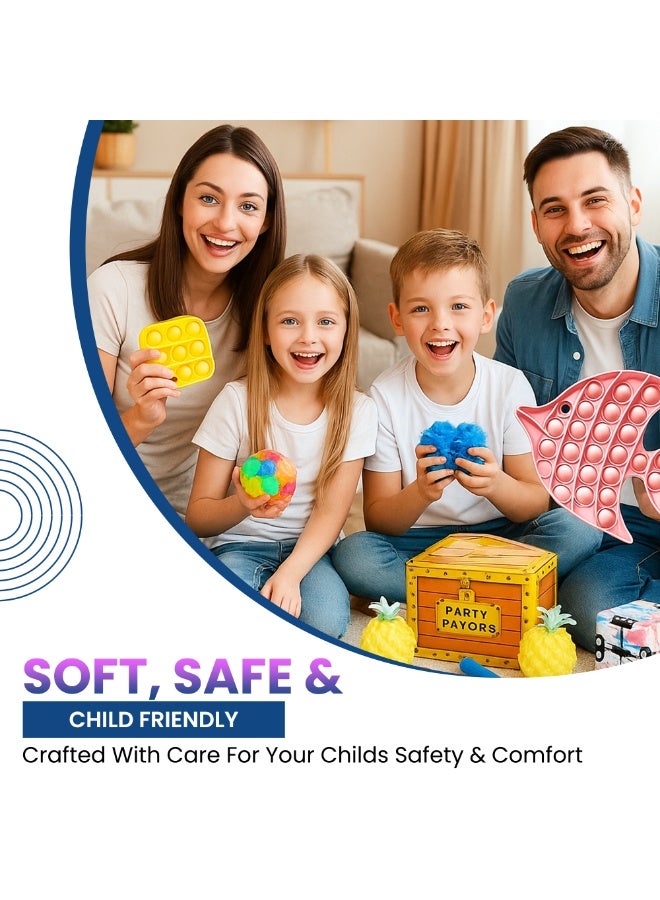 MCENTT 55 Pcs Fidget Toys Set For Kids and Adults,Simple Dimple Toys,Anxiety Relief - ADHD Autism Therapy Fidgeting Game, Party Favors Toys, Pop it for Girls And Classroom Treasure Box Prizes. - Image 4