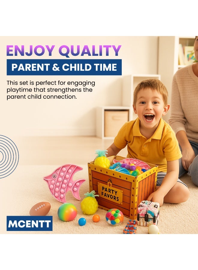 MCENTT 55 Pcs Fidget Toys Set For Kids and Adults,Simple Dimple Toys,Anxiety Relief - ADHD Autism Therapy Fidgeting Game, Party Favors Toys, Pop it for Girls And Classroom Treasure Box Prizes. - Image 5