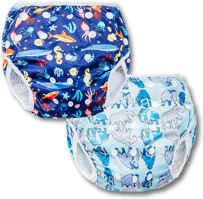 Joyo roy Reusable Swim Diaper Baby Swim Diaper Reusable Toddler Swim Diaper Swim Diapers Medium Swim Diapers Size 5 Swim Diapers Large Waterproof Diapers for Swimming Baby Swim Diaper Swimming Diapers 4-6t - Image 1