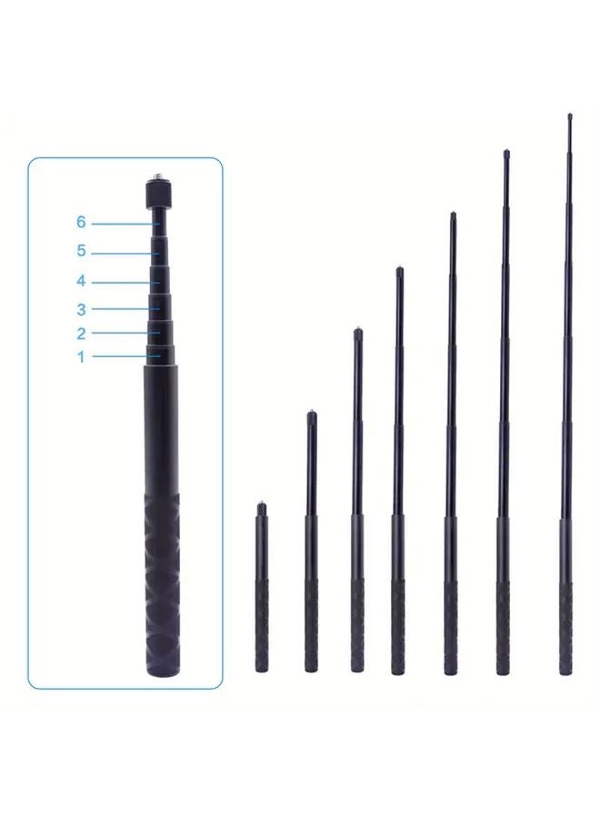 Aluminum Alloy Retractable Selfie Stick Quick Release Compatible Insta360 X5 X4 X3 X2 DJI Action Cameras - Image 4