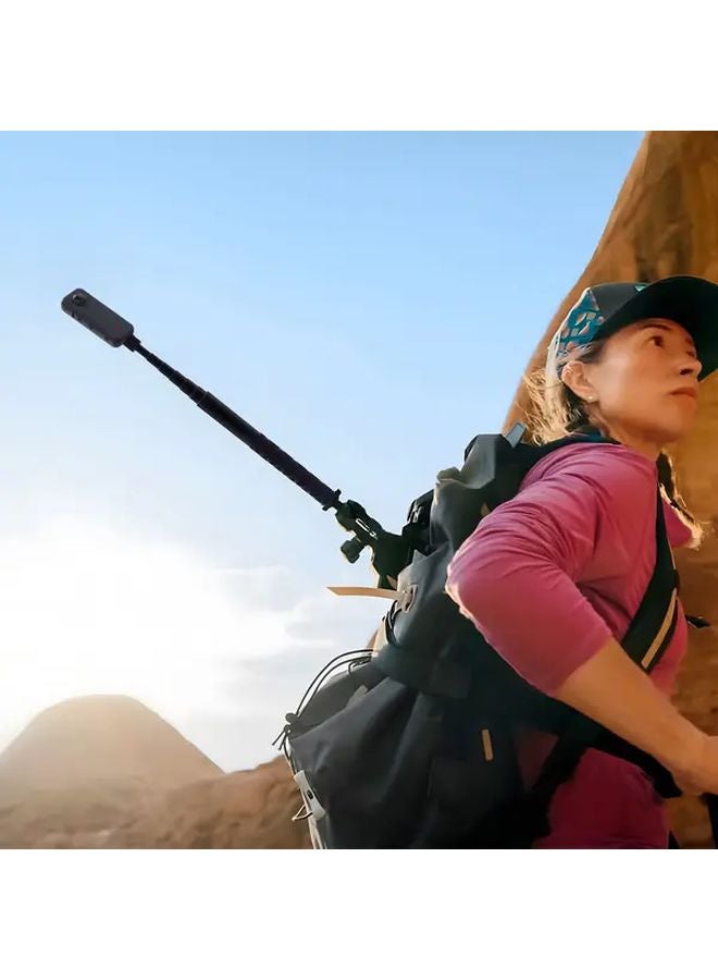 Aluminum Alloy Retractable Selfie Stick Quick Release Compatible Insta360 X5 X4 X3 X2 DJI Action Cameras - Image 5