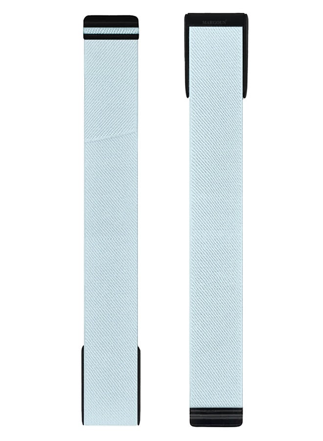 Premium Adjustable Nylon Strap for WHOOP 5, MG,One, Peak and Life – Lightweight & Breathable Replacement Band - Light Blue - Image 4