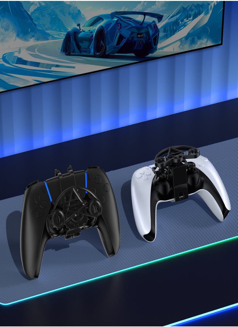 إيه آن د دبليو عجلة قيادة صغيرة لوحدة تحكم PS5 – ملحق سباق لعشاق الألعاب ومحبي ألعاب السباقات  - Image 4