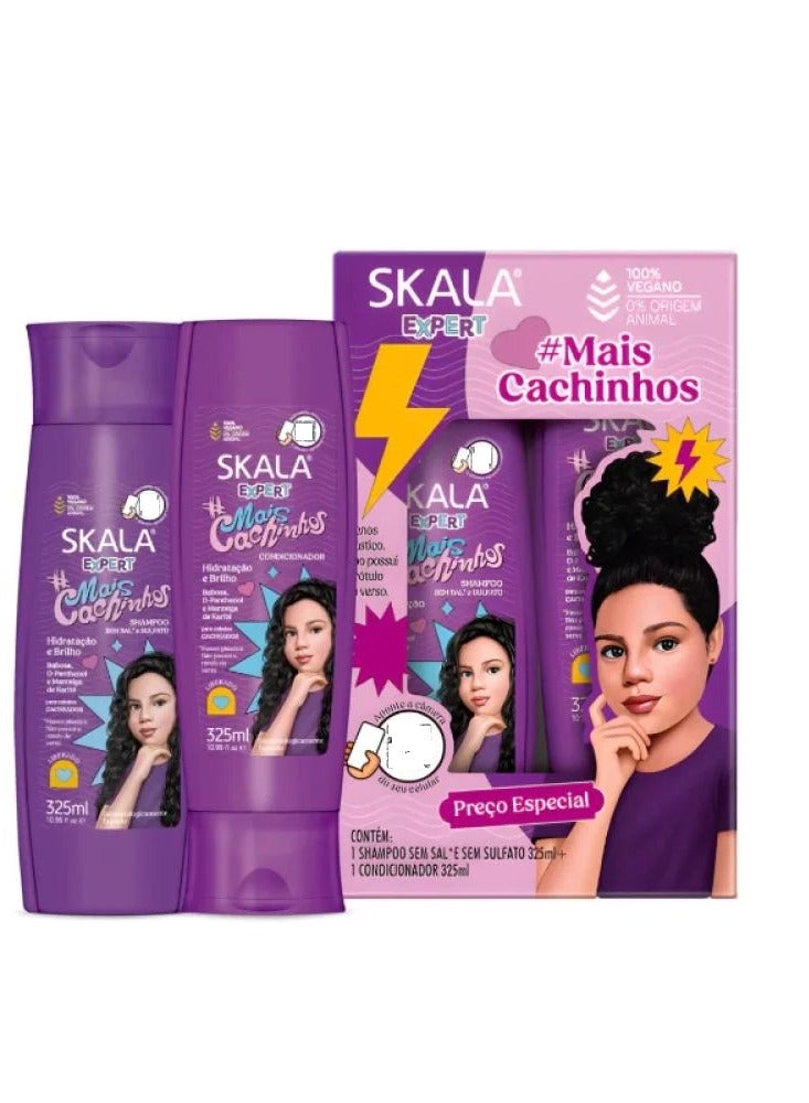 SKALA Miss Cachinhos Curly Hair Shampoo And Conditioner Set 2 x 325 ML‎