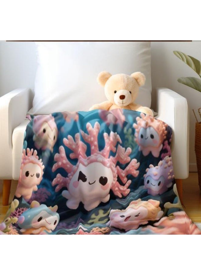 general Children's or student cartoon flannel thin blanket (warm and comfortable, suitable for sleep, games) 100cm*150cm - Image 3