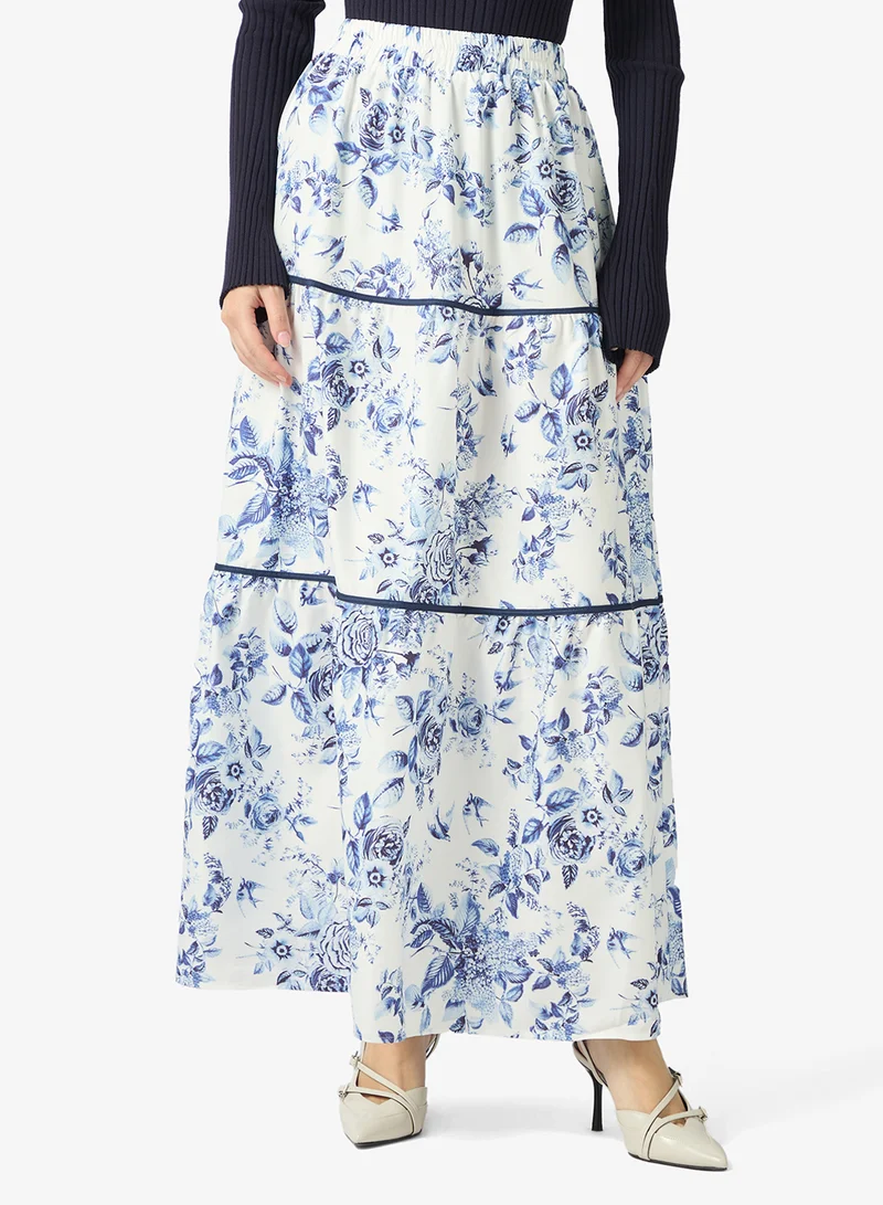 ELLA Flroal Print Skirt