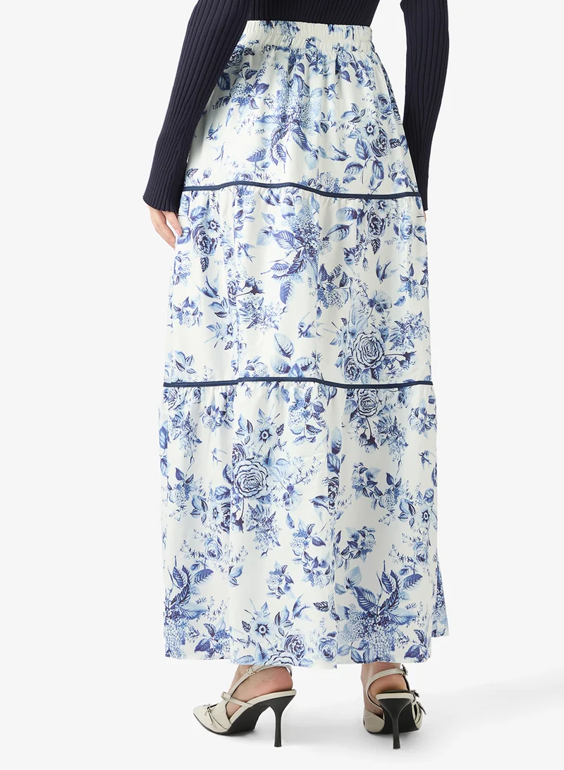 Ella  Flroal Print Skirt for Women | Best Price UAE