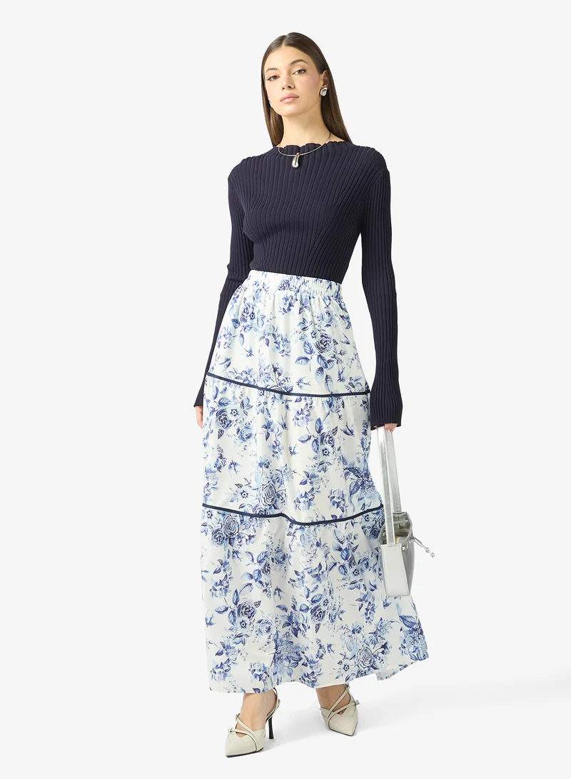 ELLA Flroal Print Skirt