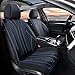 FLORICH Automotive Car Seat Covers Front Seat Leather Car Seat Cover 2 Pack Waterproof Front Seat Covers Full Coverage Driver Seat Protector Universal Fit for Most Cars SUV Trucks BlackBlue Line - Image 2