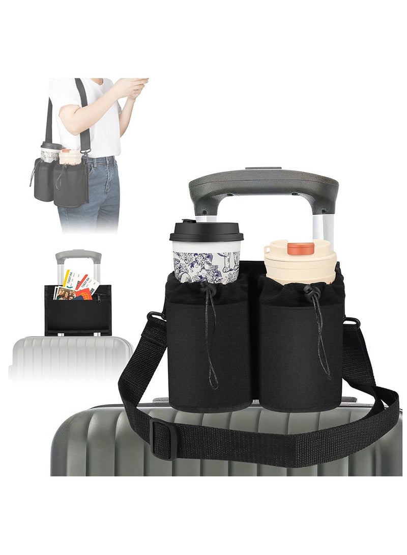 general Suitcase external cup holder storage bag suitcase trolley cup bag oxford cloth kettle insulated crossbody bag - Image 1