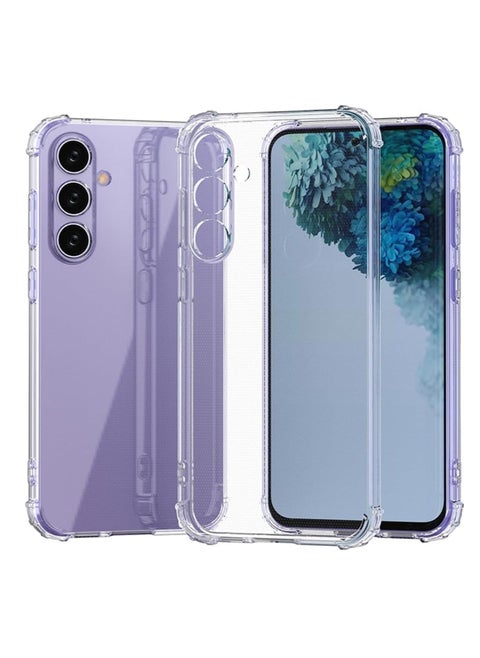 Case for Samsung Galaxy S24 FE 5G Clear Soft TPU Silicone Bumper Reinforced Corner Bumper Protective Cover