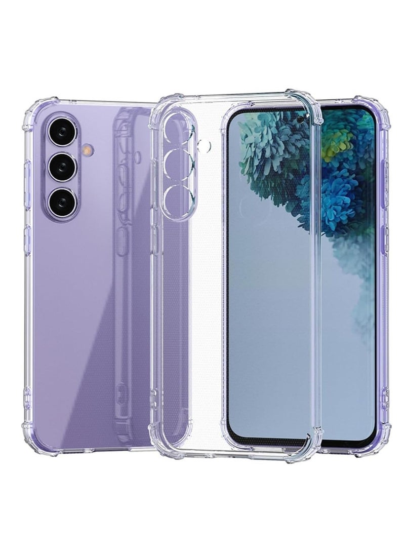 Generic - Case for Samsung Galaxy S24 FE 5G Clear Soft TPU Silicone Bumper Reinforced Corner Bumper Protective Cover - Image 1