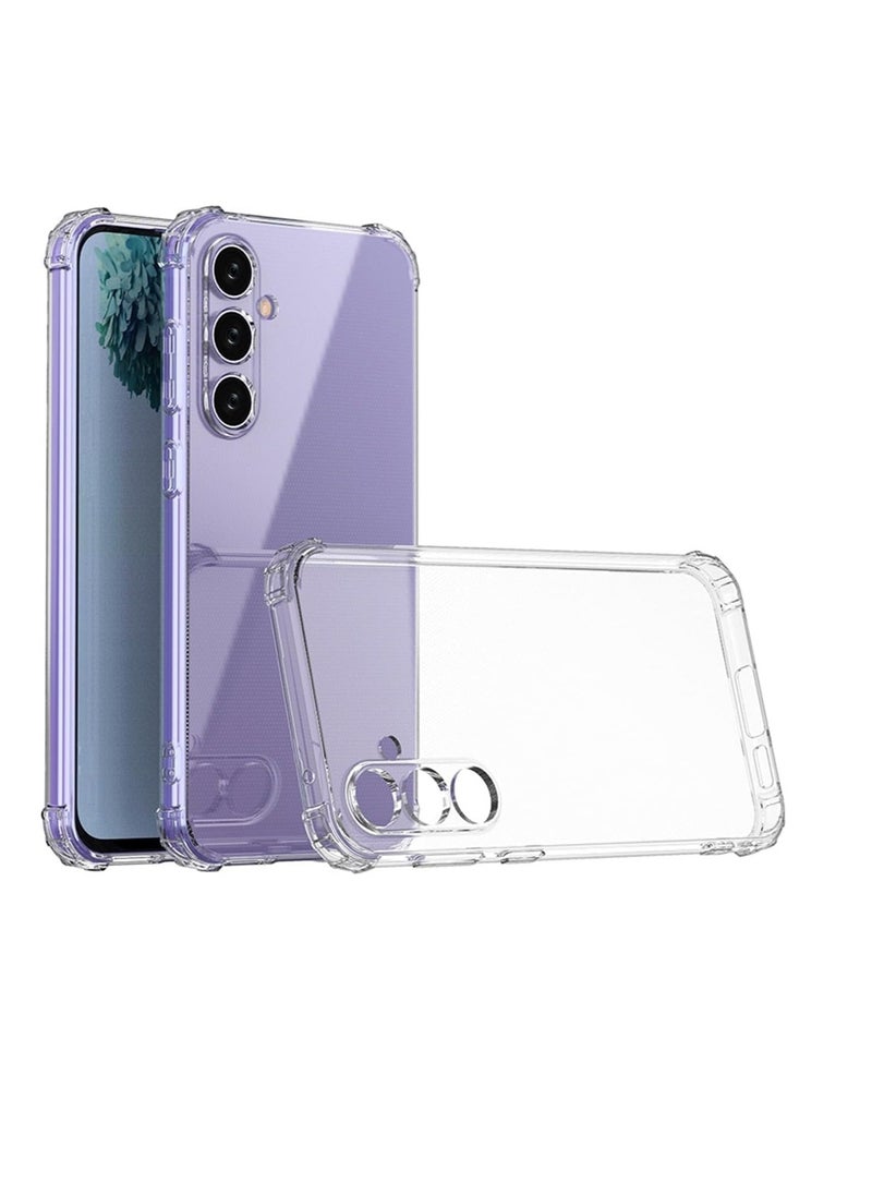 Generic - Case for Samsung Galaxy S24 FE 5G Clear Soft TPU Silicone Bumper Reinforced Corner Bumper Protective Cover - Image 1