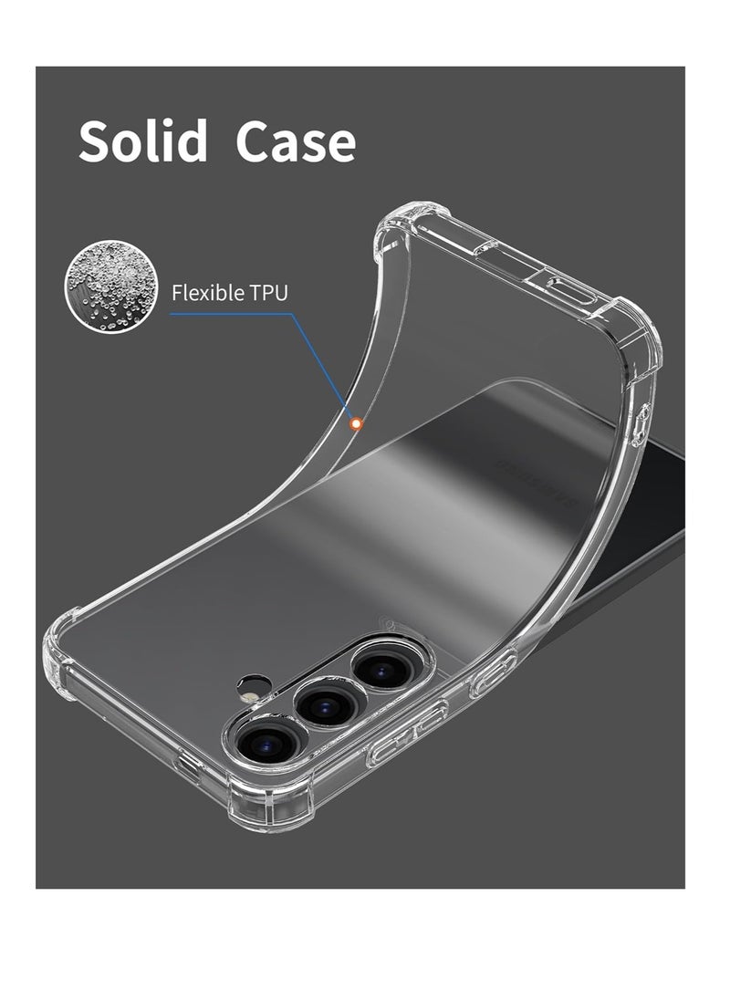 Generic - Case for Samsung Galaxy S24 FE 5G Clear Soft TPU Silicone Bumper Reinforced Corner Bumper Protective Cover - Image 1