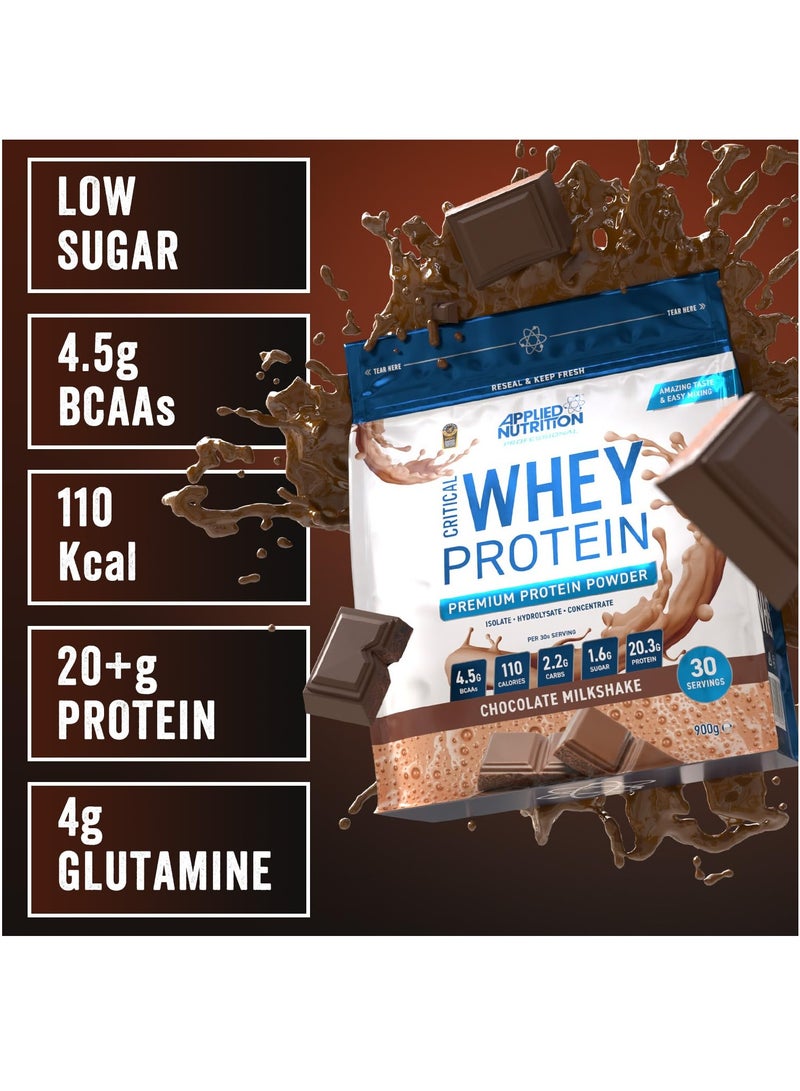 أبلايد نيوتريشن التغذية التطبيقية الحرجة بروتين مصل اللبن 900 جرام الشوكولاته ميلك شيك - Image 2