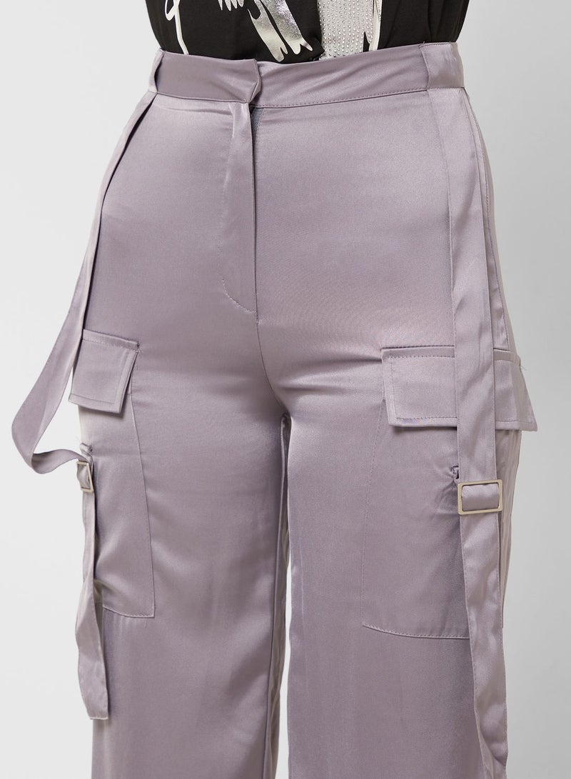 جينجر بنطلون كارغو بقصة مستقيمة - Image 4