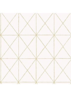 Nus3577 Gold Get In Line Peel Stick Wallpaper White & Offwhite - pzsku/ZD12F169D11C962C81A98Z/45/_/1720090784/10094bce-010d-4cde-966b-7477f30d1ca6