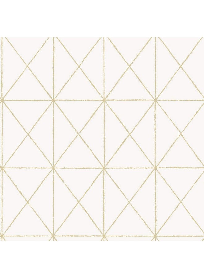 نو وولبيبر ورق جدران قابل للتقشير باللون الذهبي من Nus3577 باللون الأبيض والأبيض الفاتح - Image 1