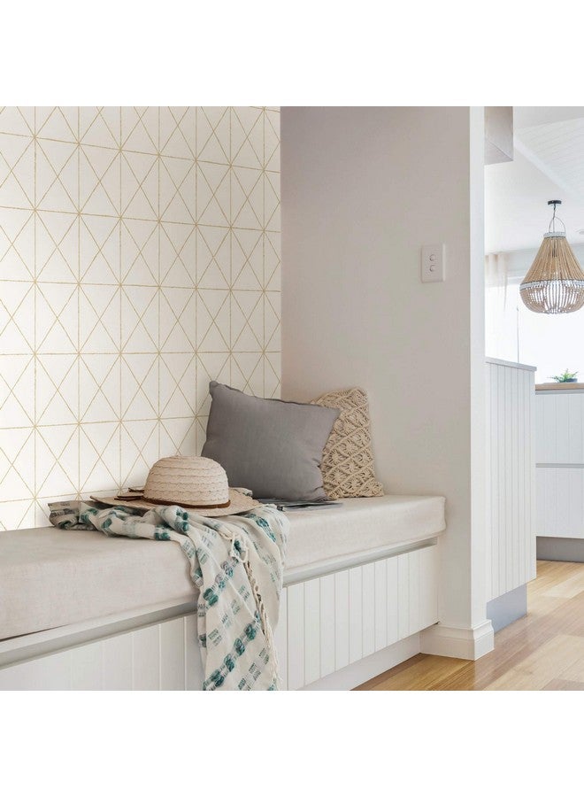 نو وولبيبر ورق جدران قابل للتقشير باللون الذهبي من Nus3577 باللون الأبيض والأبيض الفاتح - Image 5